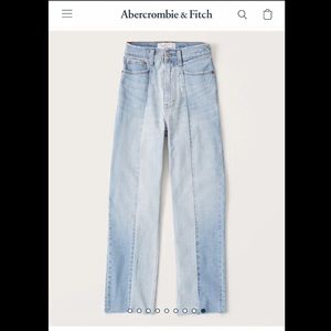 Abercrombie Ultra High Rise Ankle Straight Jeans
